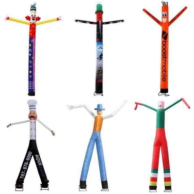 4m Inflatable Air Dancer Custom Wave Inflatable Advertising Dancer