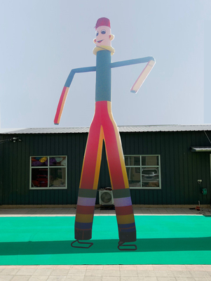 Size 5m Custom Inflatable Tube Man With Blower For Promotion