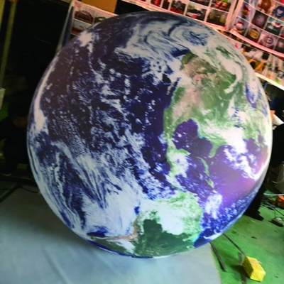 PVC cloth Advertising sealed Inflatable Planet Mars Balloons