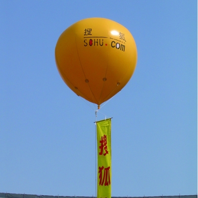 Hot selling Giant PVC inflatable helium balloon PVC white with logo and led light