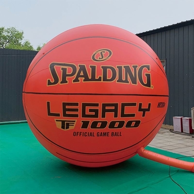 PVC Airtight Inflatable 2 m basketball Advertising With Blower Inflatable Floating Advertising Balloon