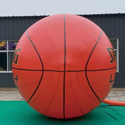 PVC Airtight Inflatable 2 m basketball Advertising With Blower Inflatable Floating Advertising Balloon