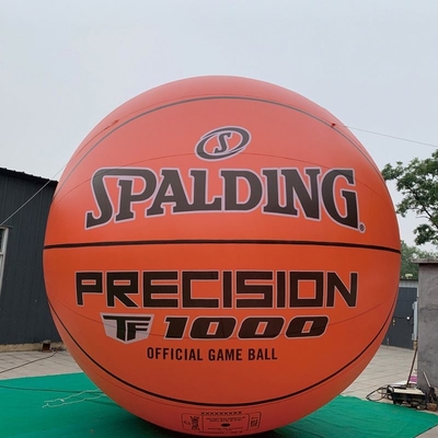 PVC Airtight Inflatable 2 m basketball Advertising With Blower Inflatable Floating Advertising Balloon