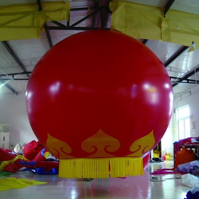 Air sealed pvc inflatable helium flying balloon with logo for advertising