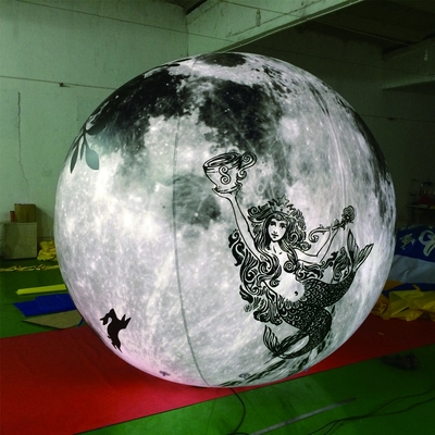 Giant inflatable balloon flag balloon flying helium inflatable flag balloon with Led Light