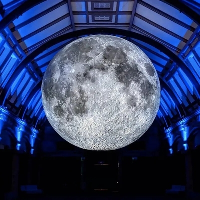Giant Advertising Decoration Inflatable Moon Model Large Inflatable Moon Balloon with Led Light
