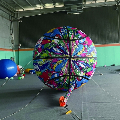 giant 3 m size orange sky dancer light dome globos aerost tico advertising inflat inflatable balloons man sale in good material