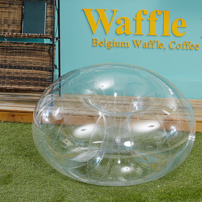 0.2 mm PVC material transparent balloon sofa 1m for kids play on grass or sit on