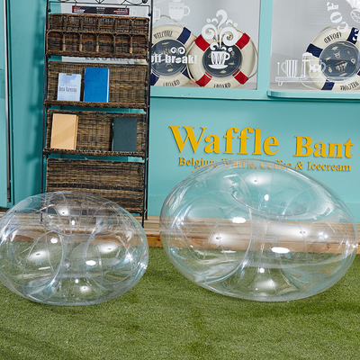 0.2 mm PVC material transparent balloon sofa 1m for kids play on grass or sit on