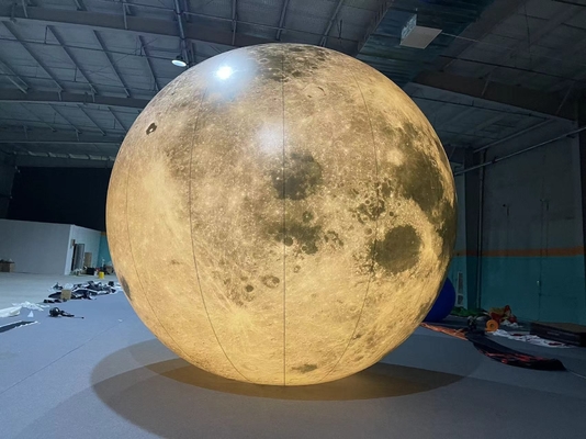 Wholesale Large Inflatable Giant Moon Planet Ball Balloon Jump Inflatable Moon with LED