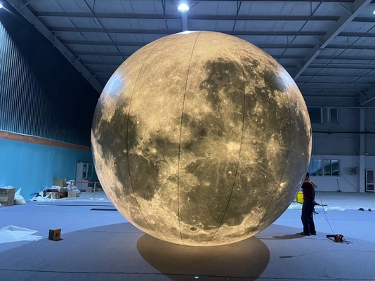 Wholesale Large Inflatable Giant Moon Planet Ball Balloon Jump Inflatable Moon with LED