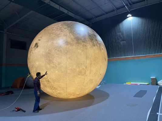 Wholesale Large Inflatable Giant Moon Planet Ball Balloon Jump Inflatable Moon with LED