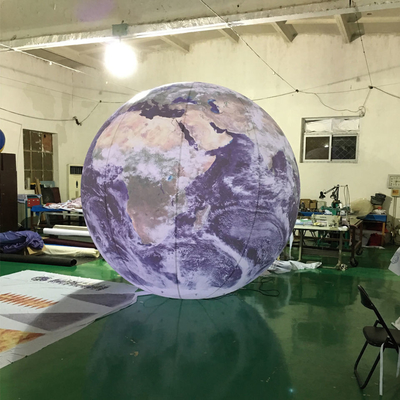 Customized Logo Giant inflatable Balloon Flying Led Light Helium Inflatable Flag Balloon
