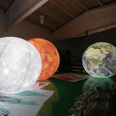 Outdoor Party Decorative LED Light Giant Helium PVC Inflatable Balloon with Logo Printing