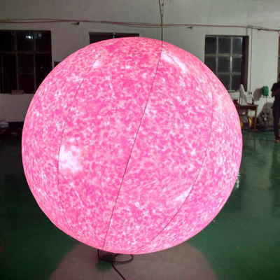 Outdoor Party Decorative LED Light Giant Helium PVC Inflatable Balloon with Logo Printing