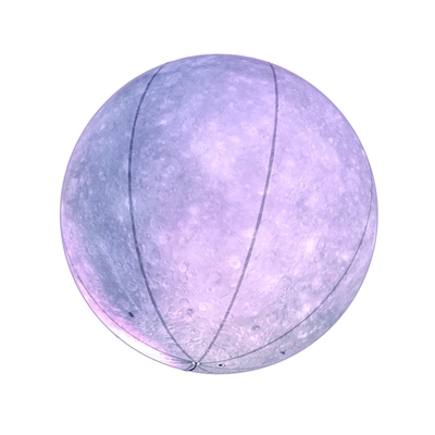 Giant Advertising Inflatable Moon Model With Led Light / Large Inflatable Moon Balloon For Decoration