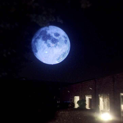 Giant Advertising Inflatable Moon Model With Led Light / Large Inflatable Moon Balloon For Decoration