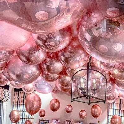 Home Decoration 100CM Laser Silver PVC Ball Hanging Material Clear Christmas Disco Mirror Balls