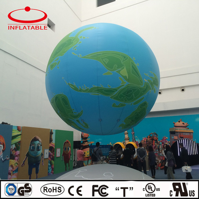 Air sealed pvc inflatable helium flying balloon with logo for advertising