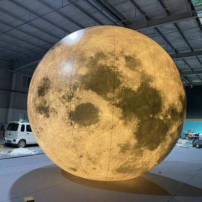 Popular decoration advertising inflatable moon large led inflatable hanging planets
