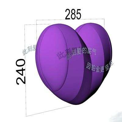 Customized PVC DIGITAL PRINT Valentines Decoration Giant Inflatable Red Heart Huge Inflatable Heart