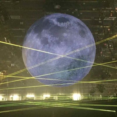 Customized Event Giant Advertising Inflatable Moon Model Large Inflatable Moon Balloon with Led Light