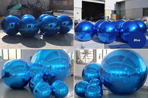 Outdoor Affordable Big Shiny Balls Inflatable Silver Smooth Shiny Ballse Balls for Event
