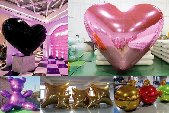 Outdoor Affordable Big Shiny Balls Inflatable Silver Smooth Shiny Ballse Balls for Event