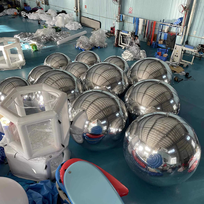 Commercial Decorative PVC Inflatable Ball Handing Festival Inflatable Mirror Ball Big Shiny Inflatables Ball