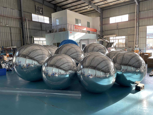 Cheap Giant Shinny Ball PVC Inflatable Reflective Ball /Inflatable Sphere Mirror Balloon/Inflatable Christmas Mirror Sphere