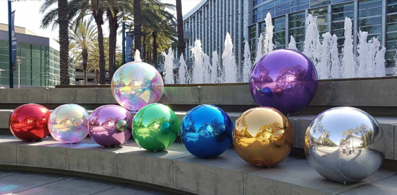 Hot Sale Custom Size Colors Metallic Decorative Mirror Ball Big Shiny Giant Inflatable Balloons