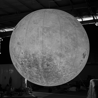 Decoration Advertising Inflatable Moon Model Large Inflatable Moon Balloon with Led Light