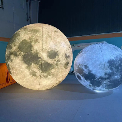 Outdoor LED Light Giant Advertising Decoration Inflatable Model Large Inflatable Moon Balloon