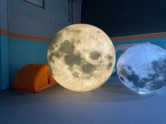Customized Logo and size Large Advertising Inflatable Model Led Light Inflatable Moon Balloon for Decoration, wedding,event.