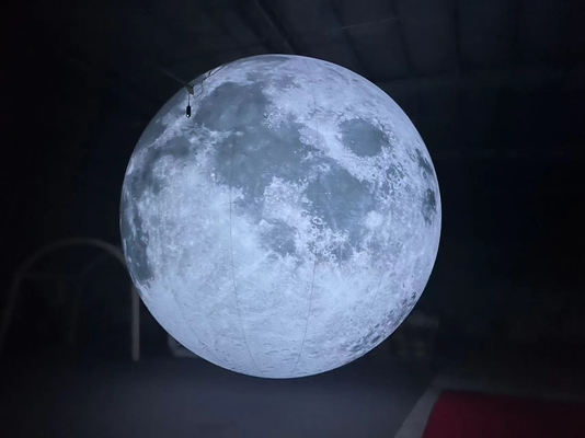 Decoration Used Giant Advertising Inflatable Moon Model With Led Light Large Inflatable Moon Balloon custom balloons
