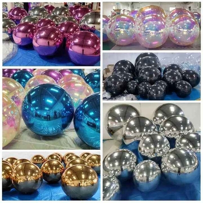 customized inflatable Christmas decoration big hanging glass mirror ball christmas mirror balls