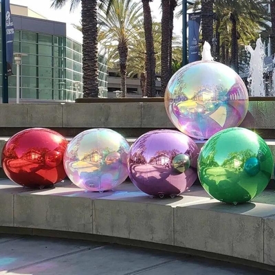 customized inflatable Christmas decoration big hanging glass mirror ball christmas mirror balls