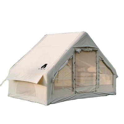 Popular Glamping Canvas Inflatable Outdoor Camping Customized Luxury Polyester Air Family Tent for camping
