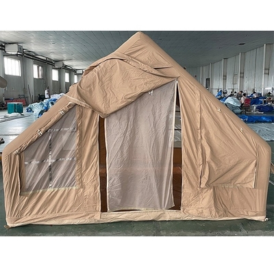 Popular Glamping Canvas Inflatable Outdoor Camping Customized Luxury Polyester Air Family Tent for camping