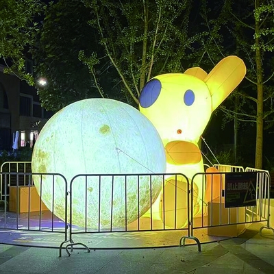 Inflatable moon inflatable decorations inflatable balloon with LED lighting inside Party Balloon for Concert Decorations
