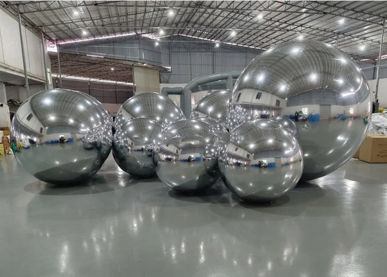 ODM Large Advertising Balloons Outdoor Floating Silver Giant