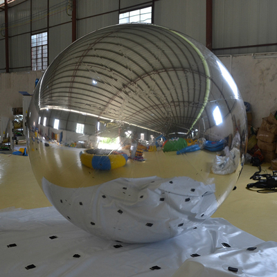 Party Inflatable Advertising Balloons Round Inflatable Mirror Balloon Silver