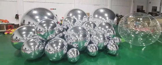 Double Layer PVC Large Mirror Ball Outdoor Decorative Inflatable