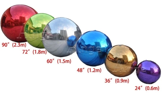 Diameter 40cm Inflatable Mirror Spheres PVC Modern Simple For Wedding