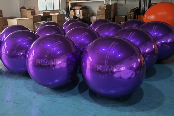 Commercial Inflatable Mirror Ball Decorative PVC CE Certificate
