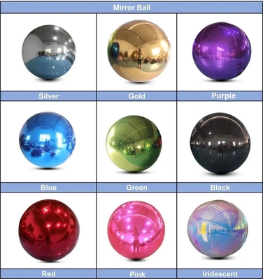 Commercial Inflatable Mirror Ball Decorative PVC CE Certificate