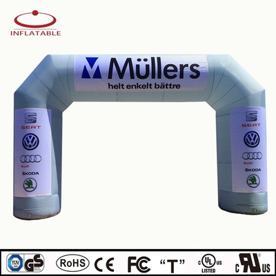 Promotion UV Printing Logo Printed Oxford Custom Inflatable Arch Giant Inflatable Arches with LED light