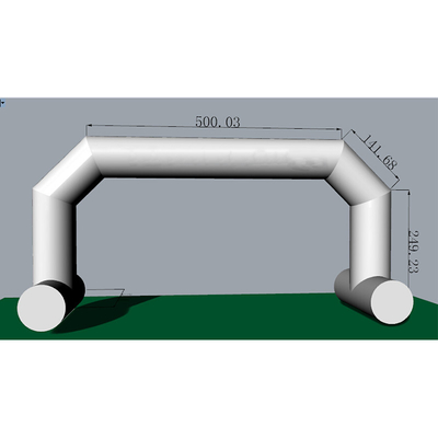 Oxford outdoor giant advertising oxford inflatable arch with support for inflatable decorations