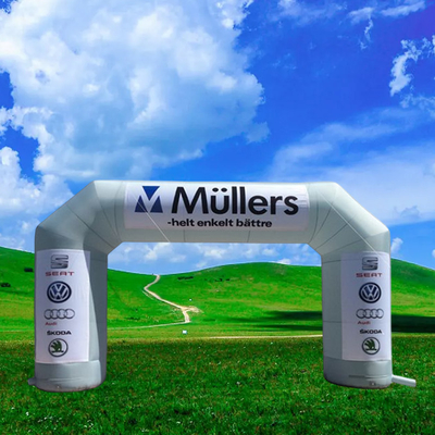 Running Events Finish Arch Inflatable Customized Thermal Dye Sublimation Inflatable Finish Arch