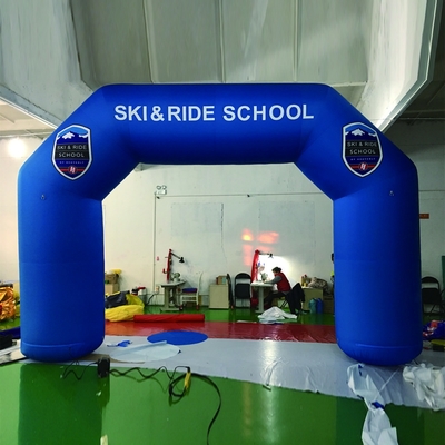 Custom outdoor inflatable entrance start finish line arch for advertising